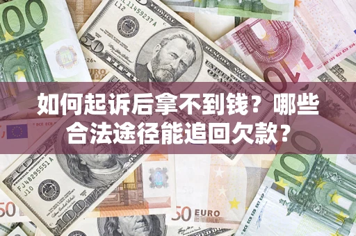 武汉如何起诉后拿不到钱？哪些合法途径能追回欠款？