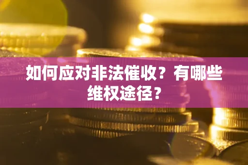 武汉如何应对非法催收？有哪些维权途径？