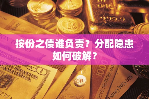 武汉按份之债谁负责？分配隐患如何破解？