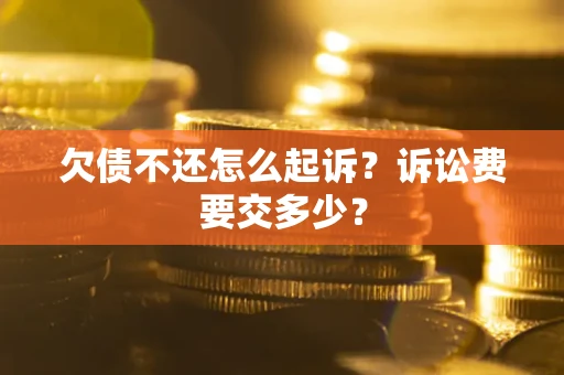 武汉欠债不还怎么起诉？诉讼费要交多少？