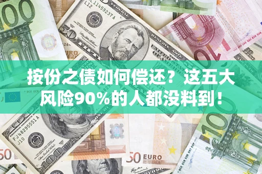 武汉按份之债如何偿还？这五大风险90%的人都没料到！