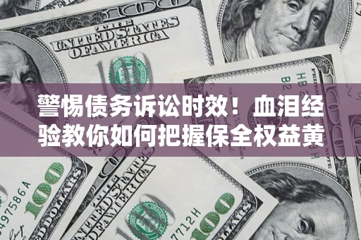 武汉警惕债务诉讼时效！血泪经验教你如何把握保全权益黄金期
