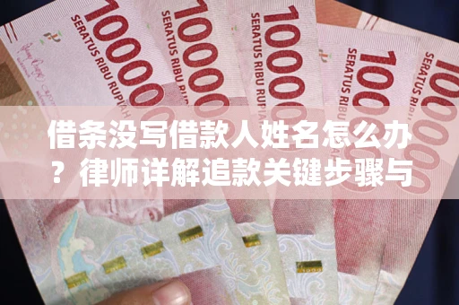 武汉借条没写借款人姓名怎么办？律师详解追款关键步骤与证据链构建
