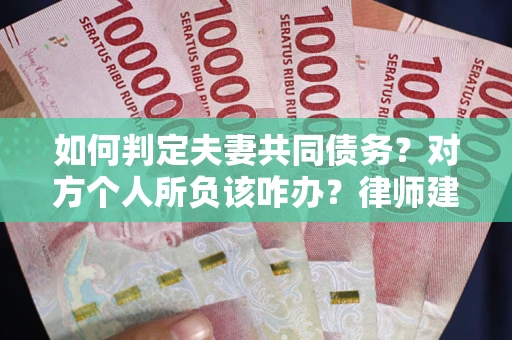 武汉如何判定夫妻共同债务？对方个人所负该咋办？律师建议