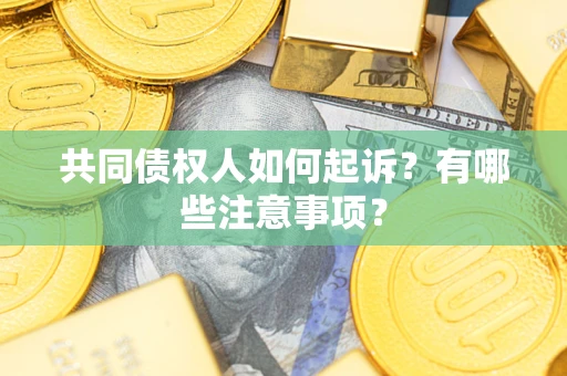武汉共同债权人如何起诉？有哪些注意事项？